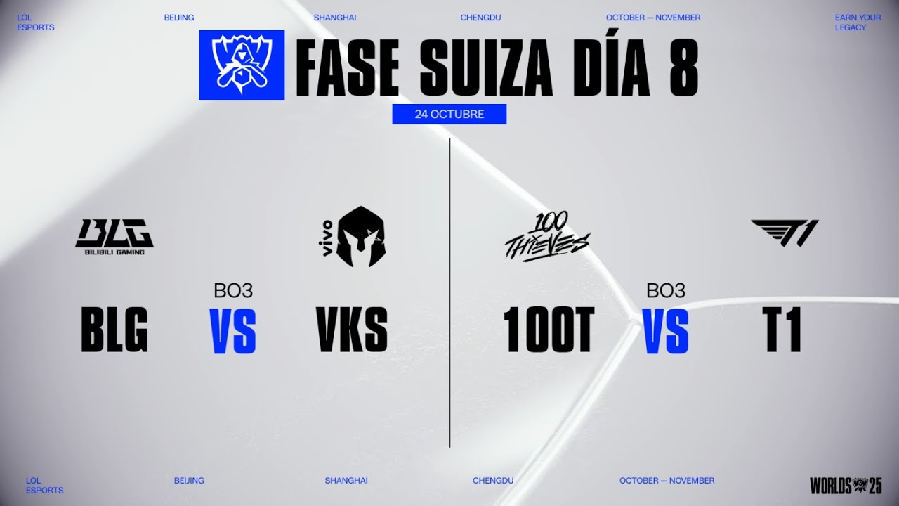 SUIZO - DÍA 8 - WORLDS - 2025 - LEAGUE OF LEGENDS