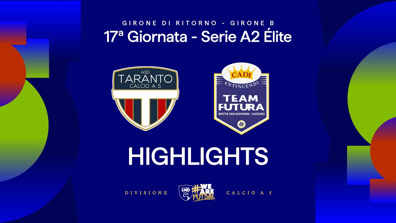 New Taranto-Cadi Antincendi Futura 2-4 | Gol e HL | 17ª giornata | Serie A2 Élite 2025/26 - B