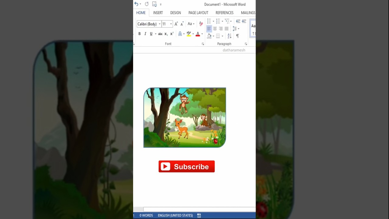 Insert Picture Into Shape In MS Word #shorts