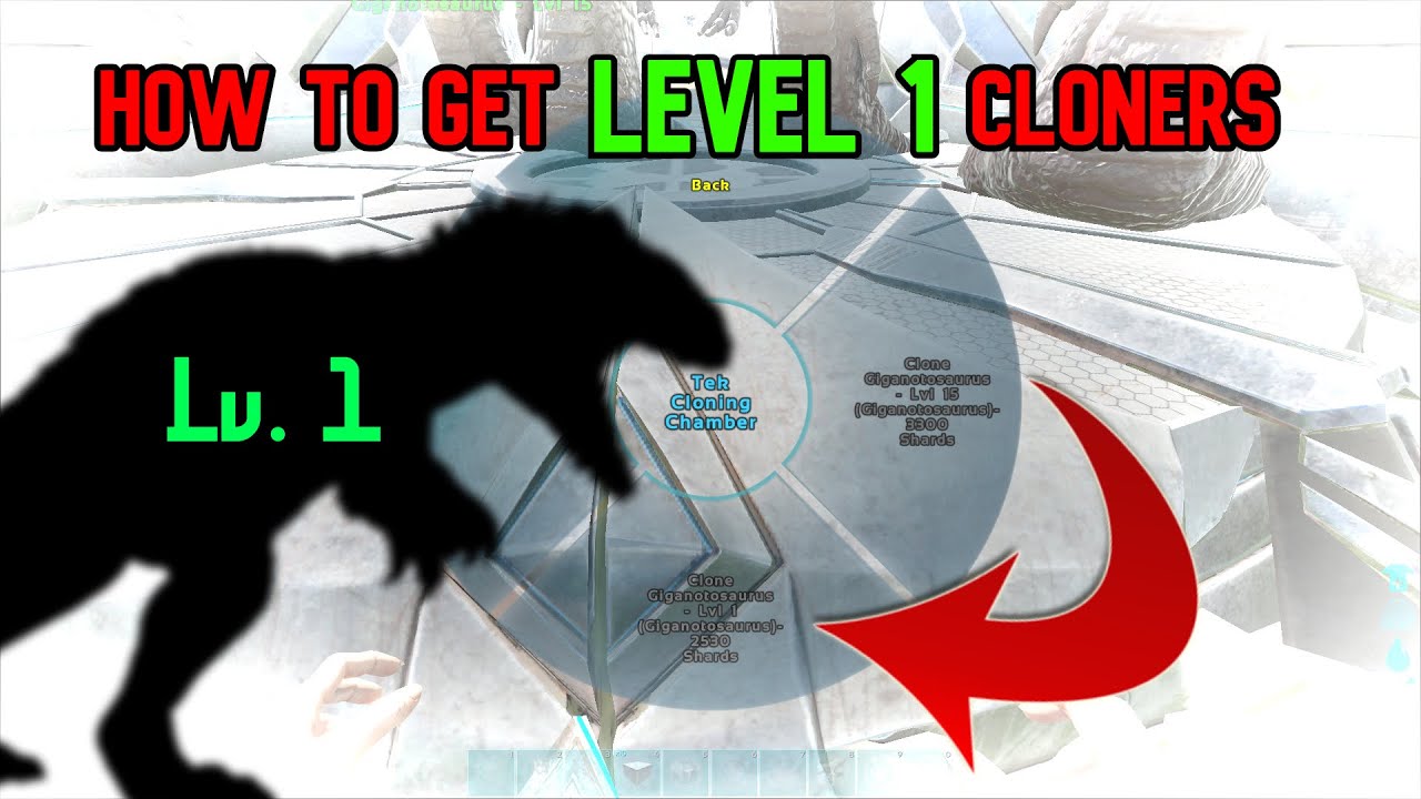[Ark Glitch 2020] How To Clone - How to get LEVEL 1 CLONER DINOS! (Requires mod item: TRANSFER GUN)