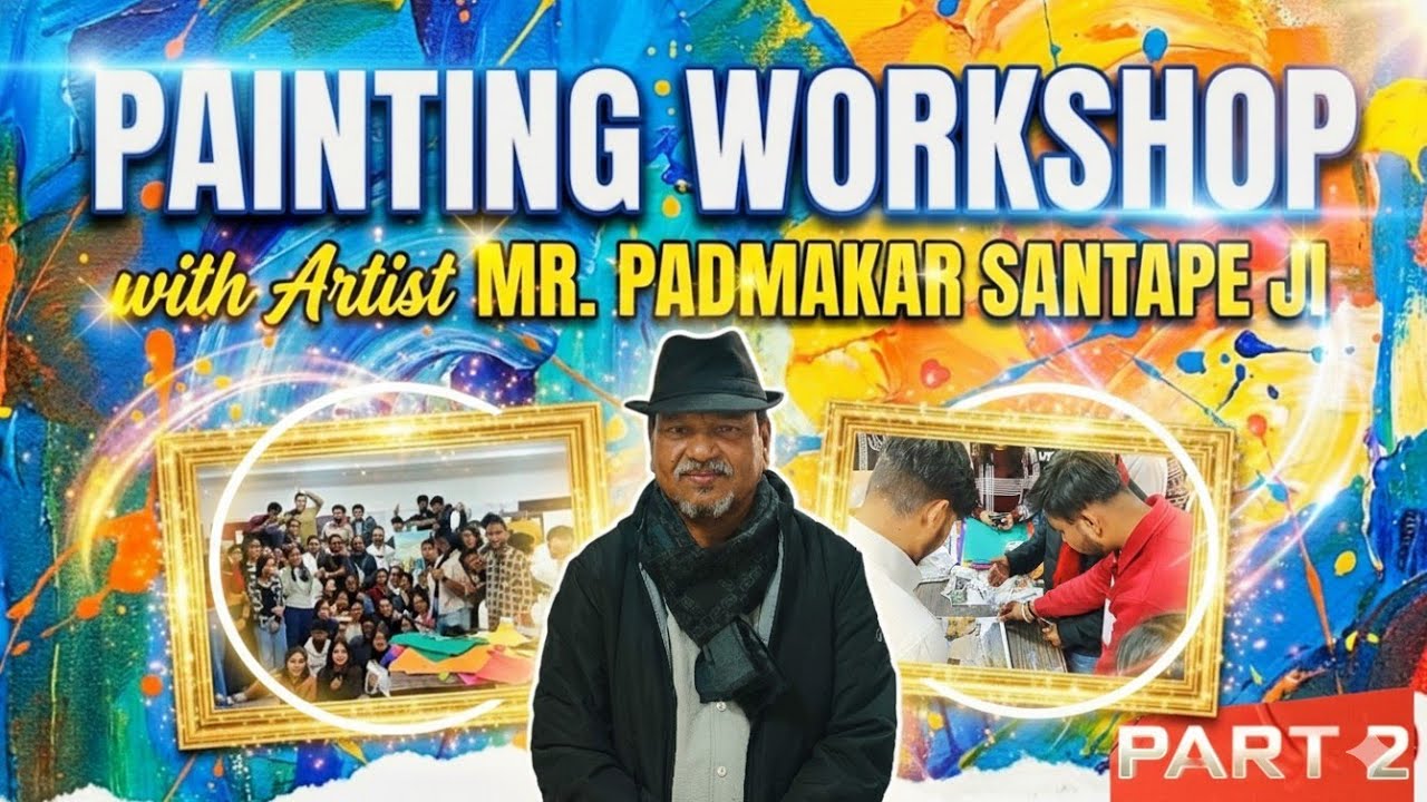 #painting #workshop #closing / final day with mr. Padmakar santape ji .. ( #funny #vlog )