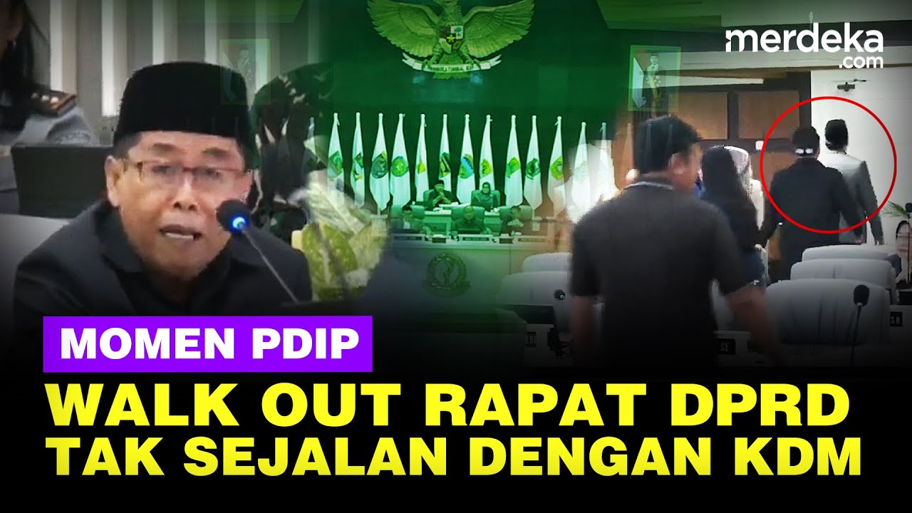 Momen DPRD PDIP Walk Out saat Rapat Paripurna: Hubungan dengan Dedi Mulyadi Tak Sejalan!