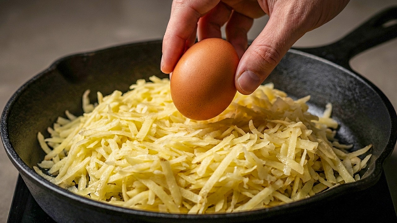 Nur Kartoffeln und 2 Eier! GOTT WIE LECKER!