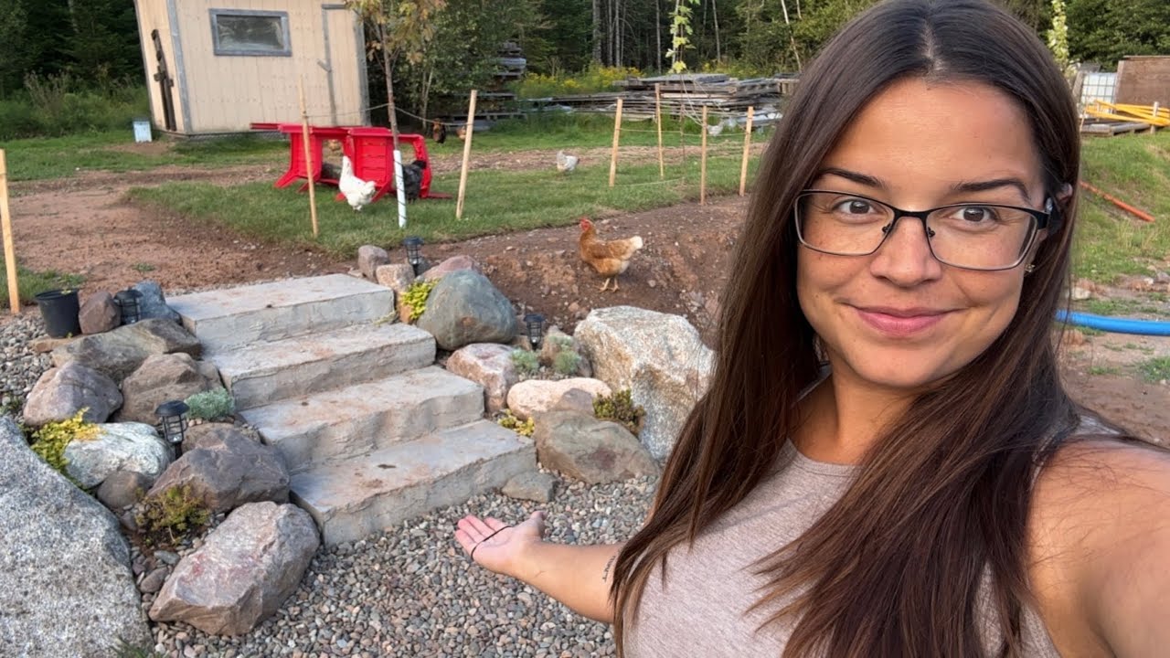 I Built DIY Concrete Stairs in My Backyard