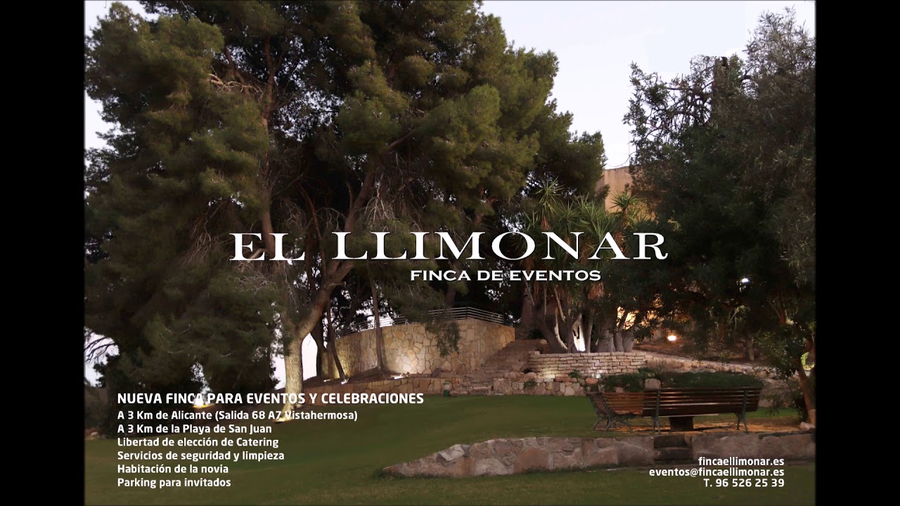 FINCA EL LLIMONAR EN ALICANTE. NUEVA FINCA PARA EVENTOS Y CELEBRACIONES