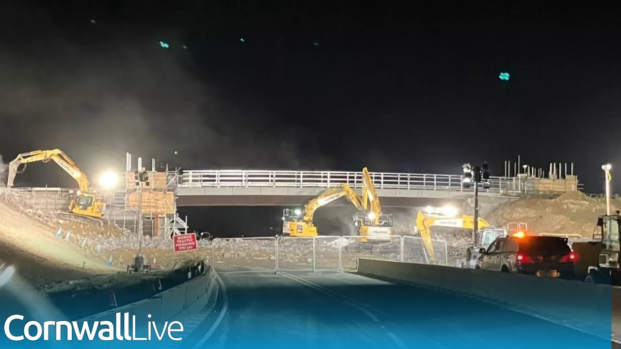 Time-lapse video shows A30 bridge demolition
