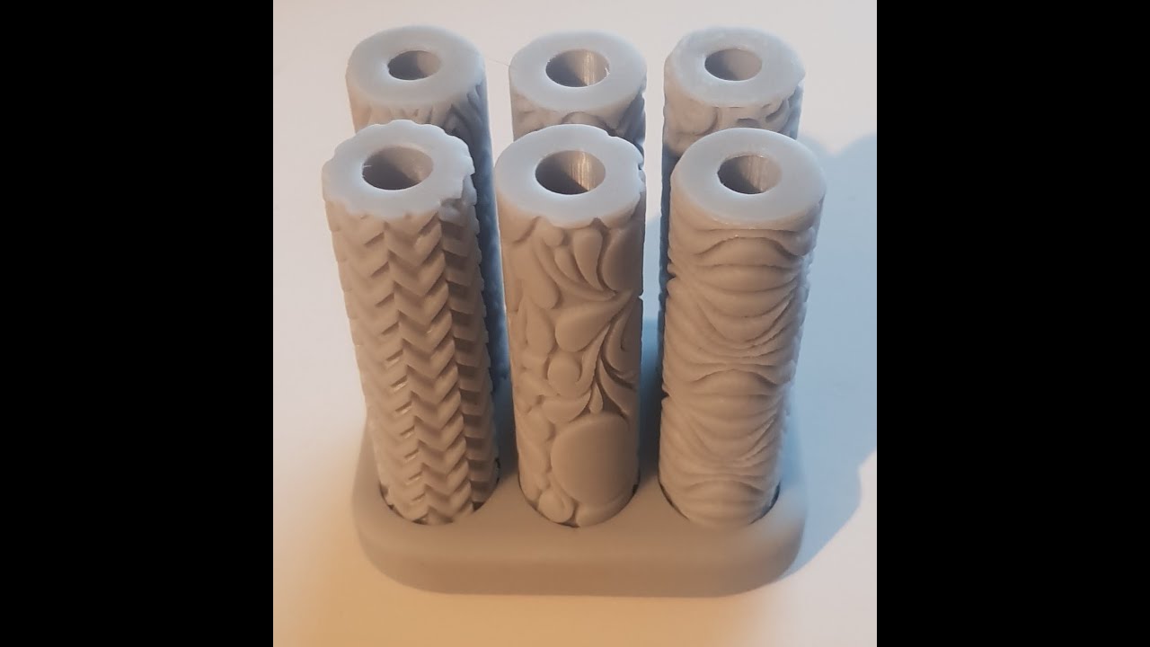 Introducing HappyHands-uk new range in texture rollers - Simple earings and pandant set.