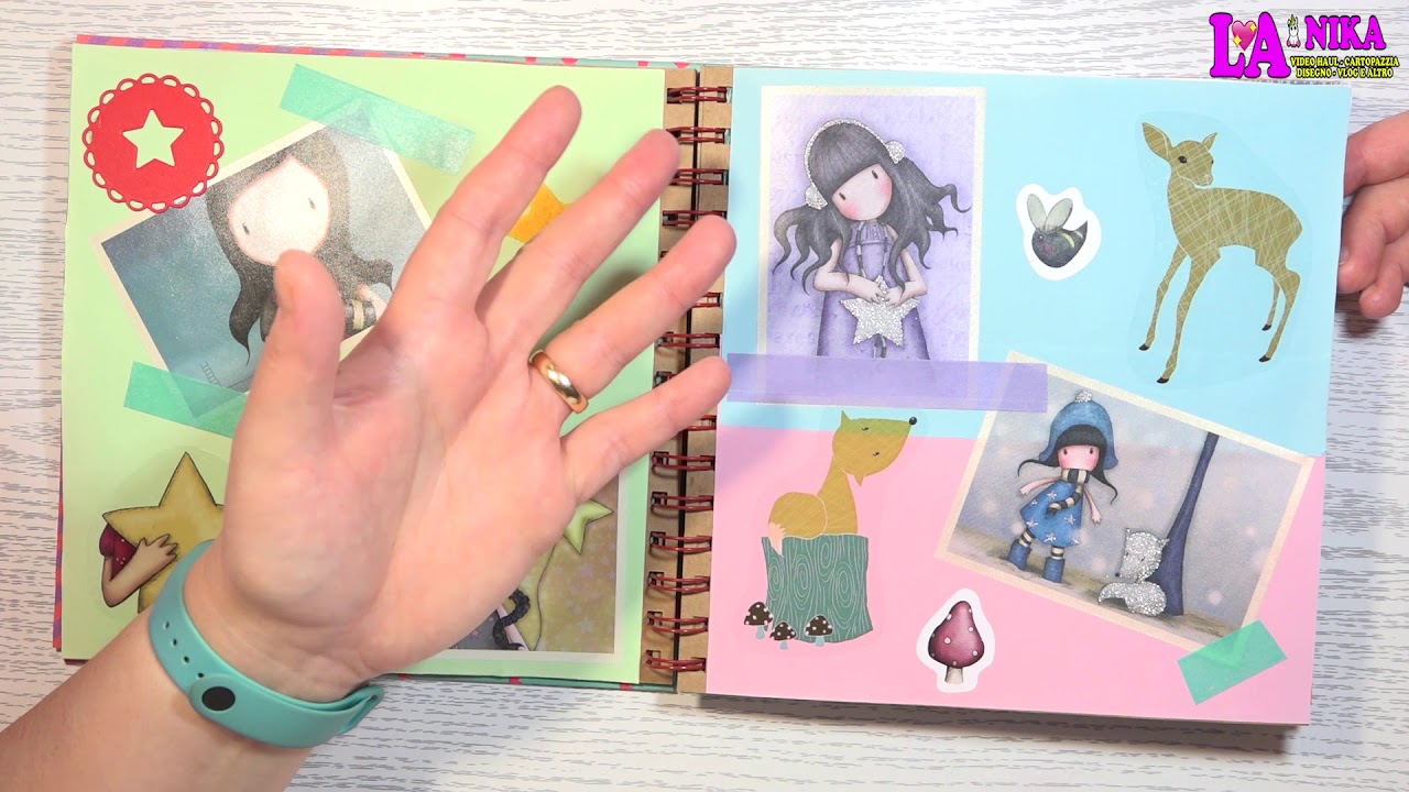 GORJUSS SANTORO VI MOSTRO LO SCRAPBOOK CHE HO CREATO CON IL KIT DI TIGER By Nika