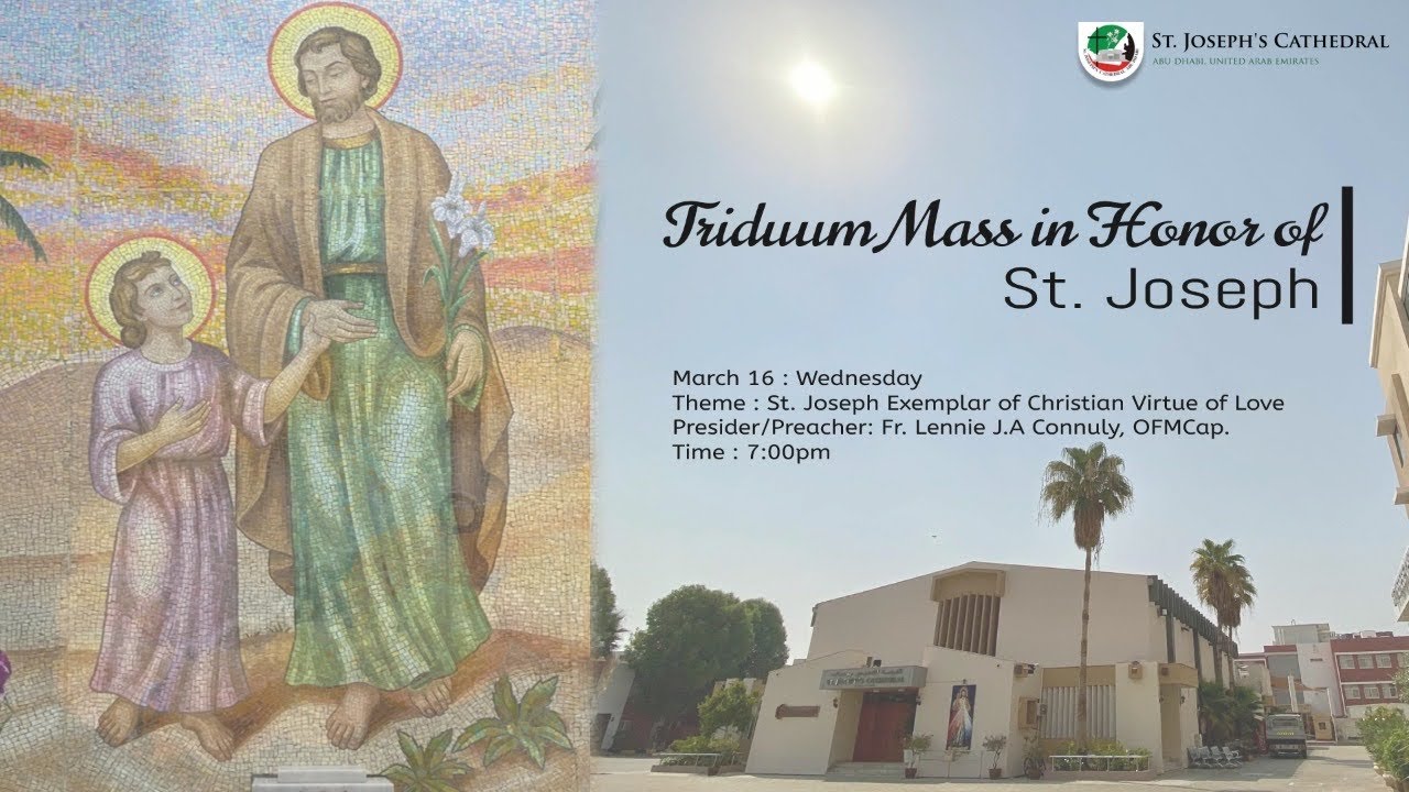 Triduum Mass in Honor of St. Joseph - Day 1 16-03-2022 at 7:00 PM