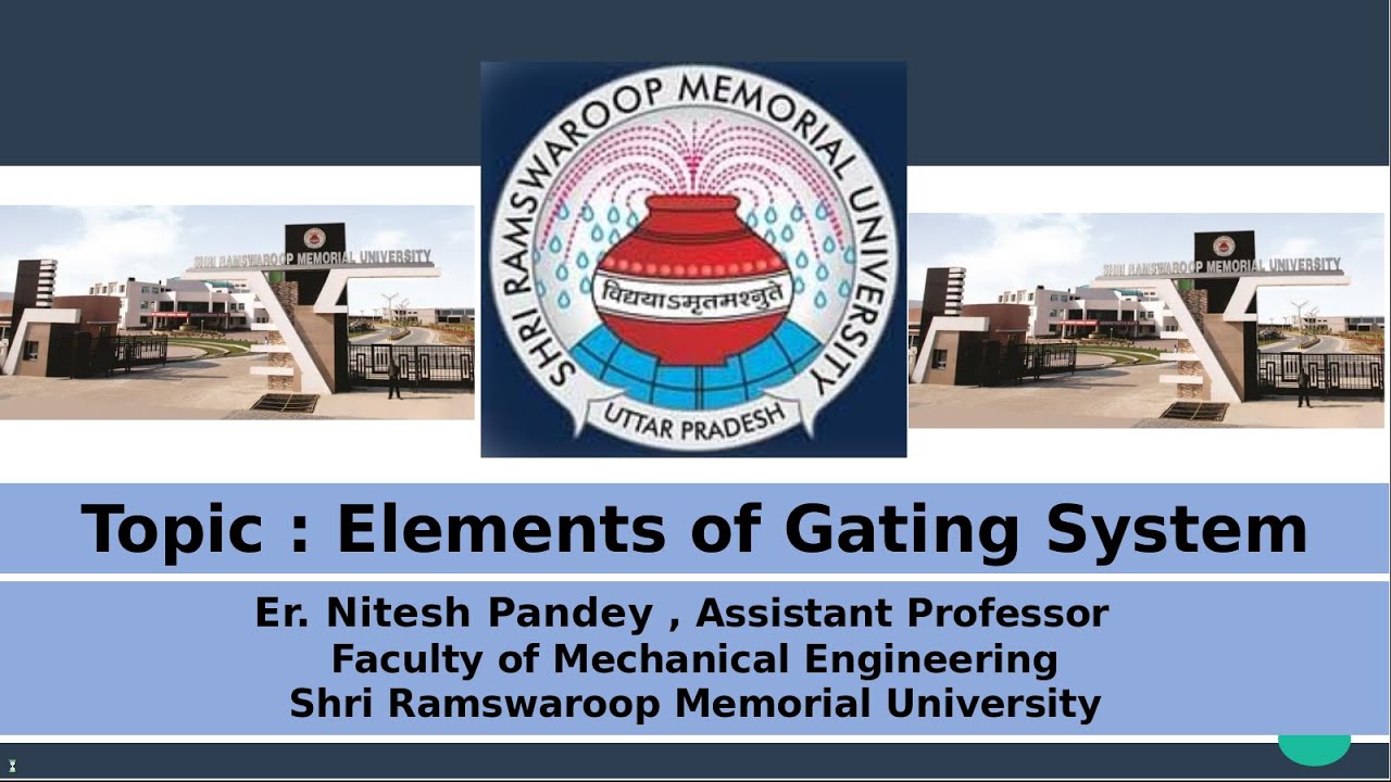 Gating System/Elements of Gating System/Faculty of mechanical Engineering(FoME)