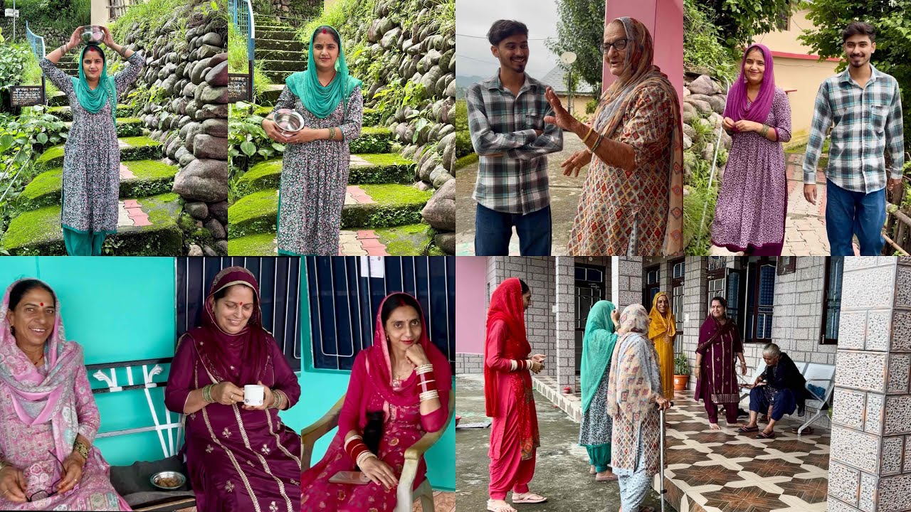 अम्मा जी और नानी जी ने बहनजी का मजाक उड़ाया 🤣#twins #himachal #village 