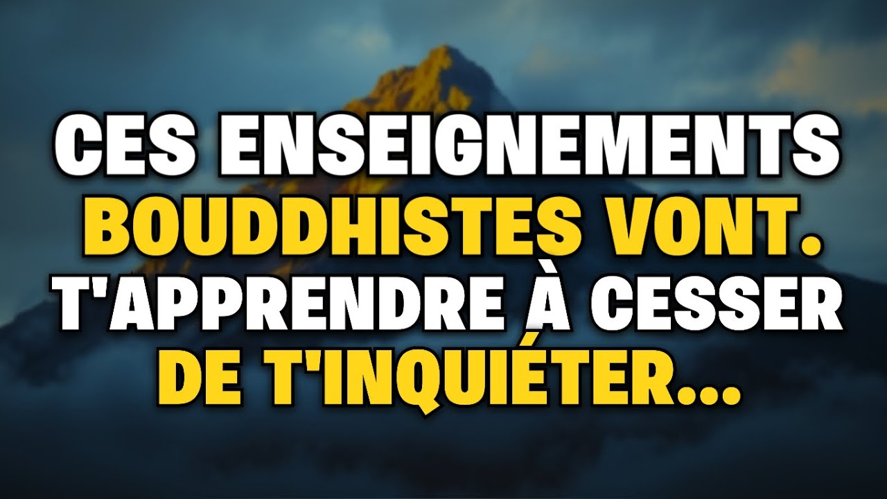 7 Techniques Bouddhistes pour CALMER TON ESPRIT et Cesser de te Faire du Souci