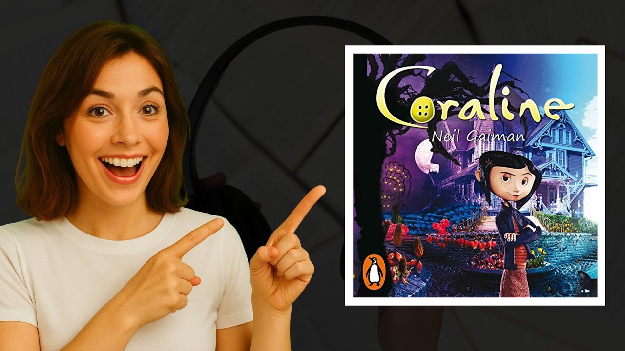Coraline de Neil Gaiman: Audiolibro de terror y fantasía que te atrapará 🖤🔮
