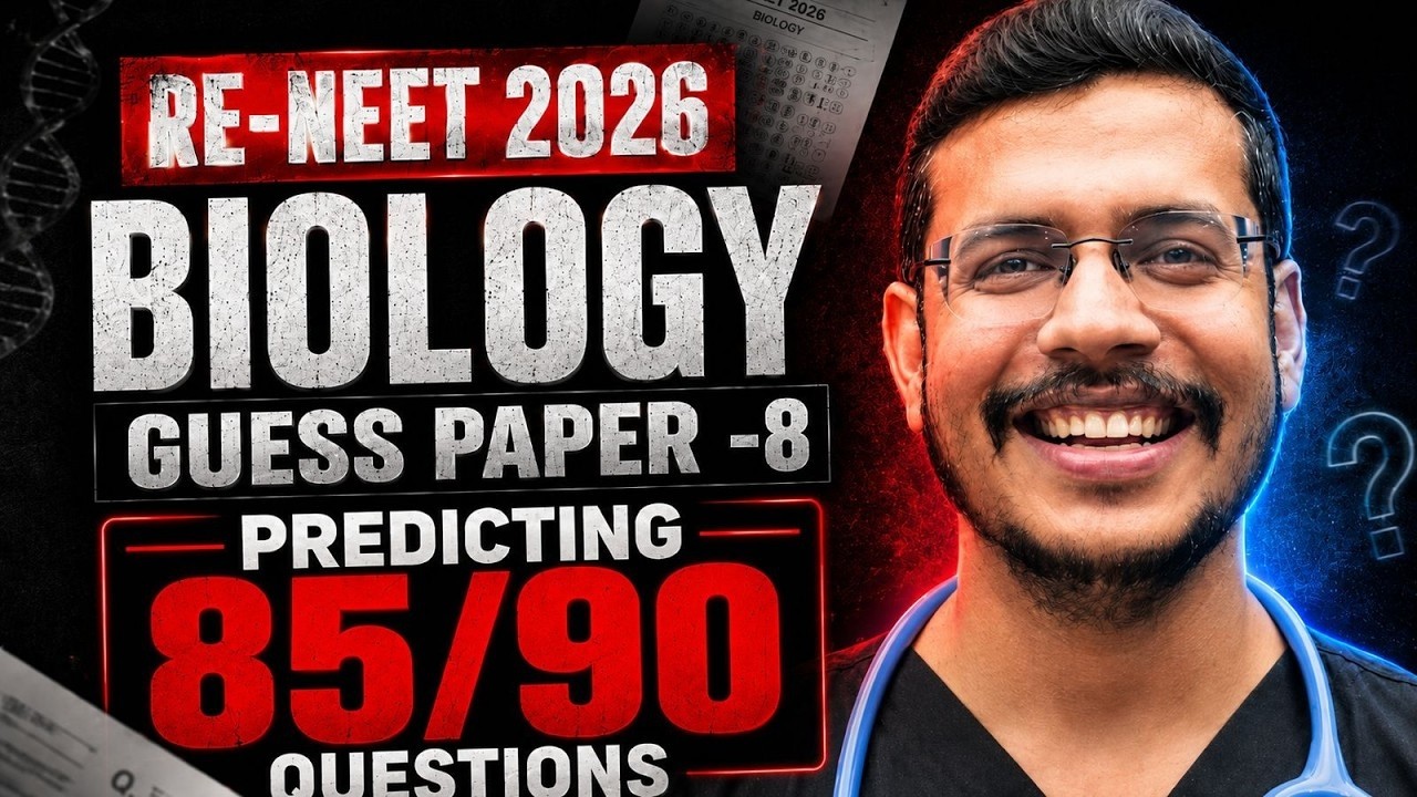 Biology Guess Paper- 8 | RE-NEET 2026 | NEET Biology #reneet2026 #neetpreparation #neetbiology
