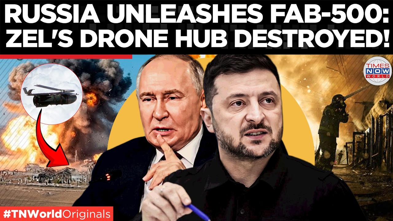RUSSIA VS UKRAINE: Moscow Unleashes FAB-500 Glide Bomb, Ukrainian Drone Command Destroyed in Donetsk