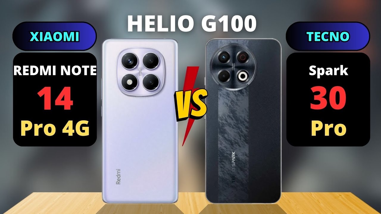 Redmi Note 14 Pro vs Tecno Spark 30 Pro Comparison