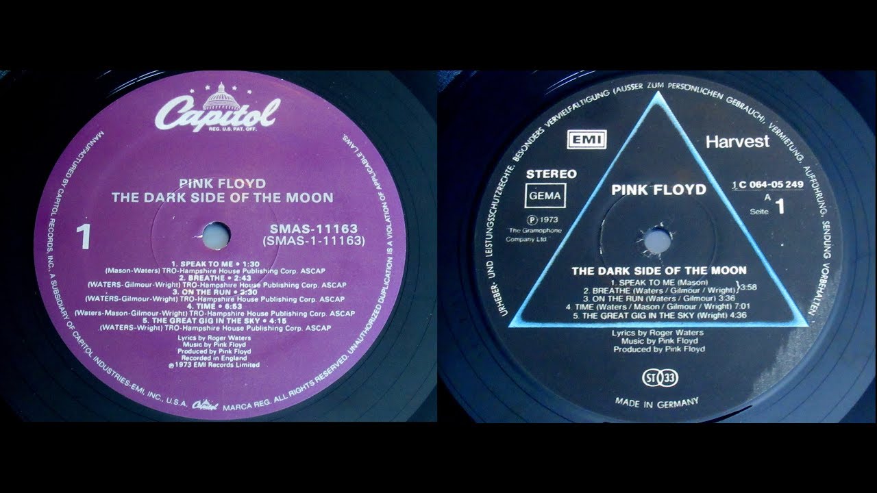 Pink Floyd ¨Time¨ 1988 USA Edition / 1976 German Edition Vinyl LP