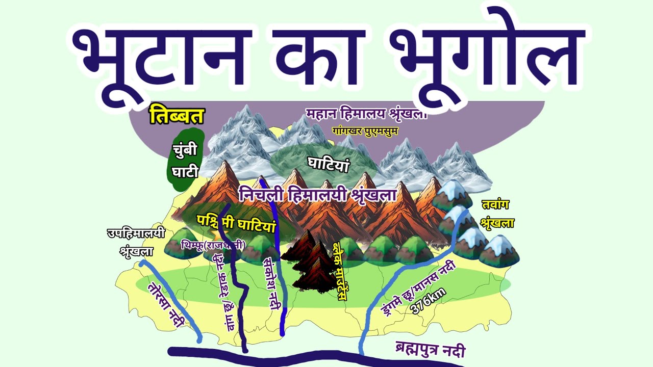 भूटान का भूगोल | Geography of BHUTAN | World Geography