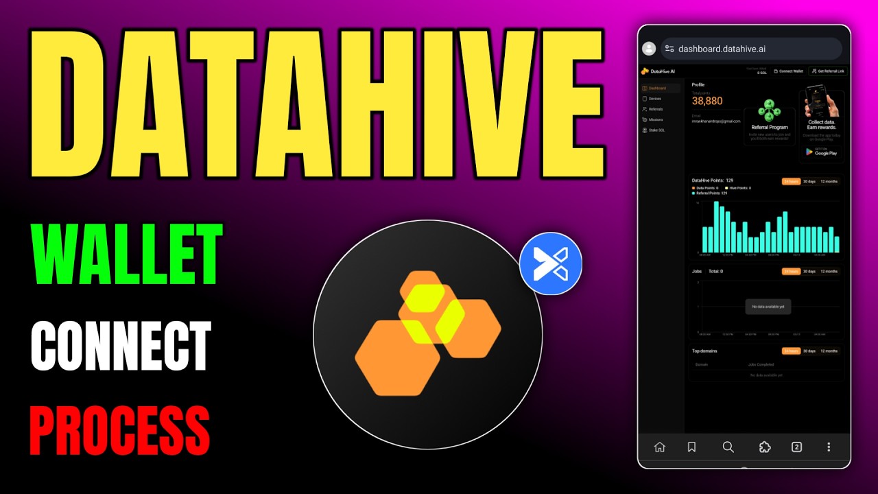 Datahive Airdrop wallet connect process explained in this video 🚀