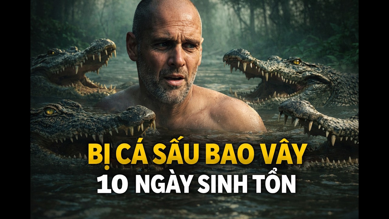 Bị Cá Sấu Bao Vây, Anh Ta Vẫn Sống Sót 10 Ngày Trong Rừng Hoang