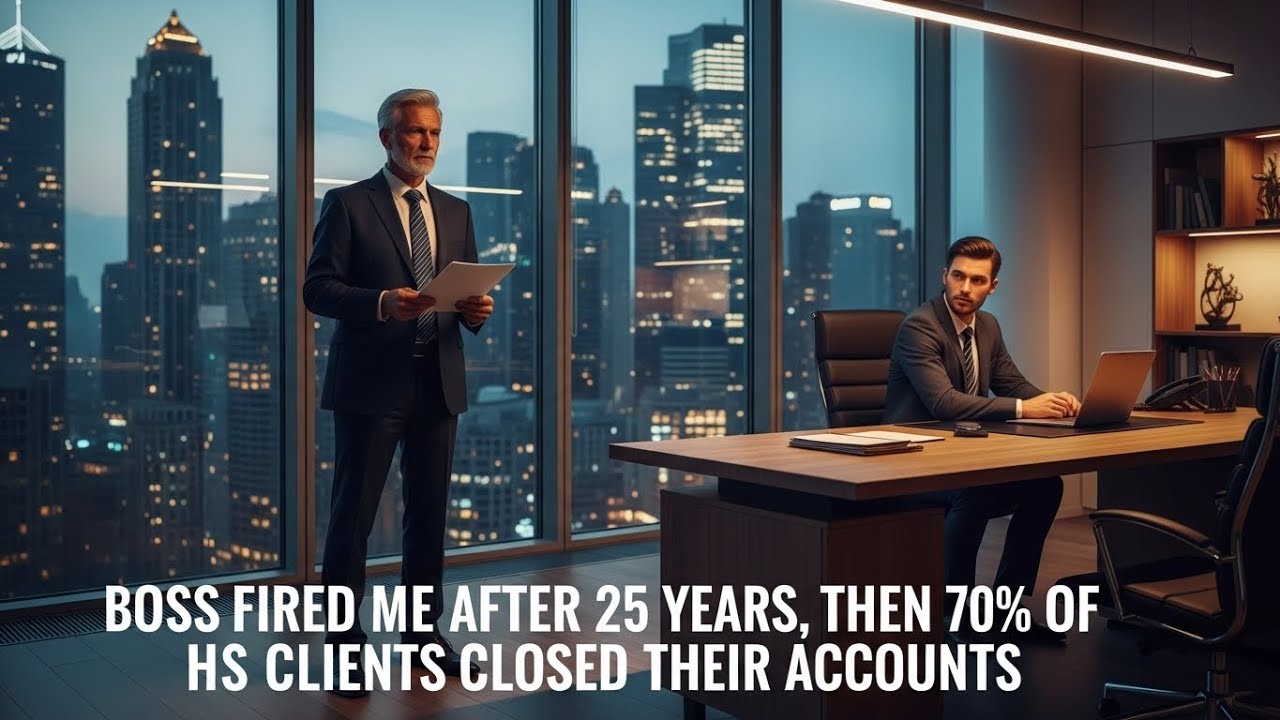 Boss Fired Me After 25 Years, Then 70% Of His Clients Closed Their Accounts. Little Did He Know...