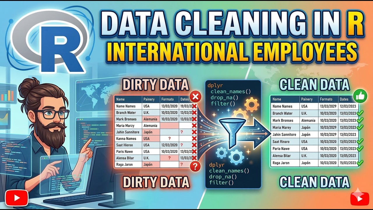 Data Cleaning using R language