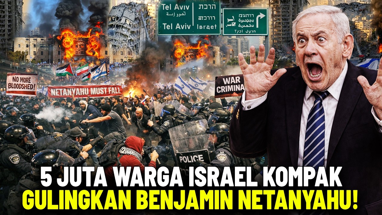 RUMAH NETANYAHU DI GERUDUK JUTAAN DEMONSTRAN? Israel di Tengah Krisis Internal dan Serangan Iran