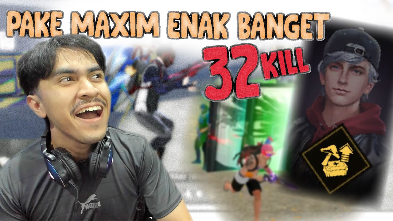 32 KILL SOLO VS SQUAD BARBAR !! PAKE MAXIM TERNYATA LEBIH OP GADA OBAT