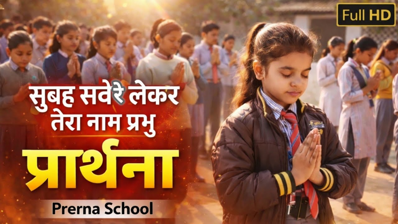 Subah Sawere Lekar Tera Naam Prabhu 🙏 | School Morning Prayer | Prerna School Prayer | Full HD