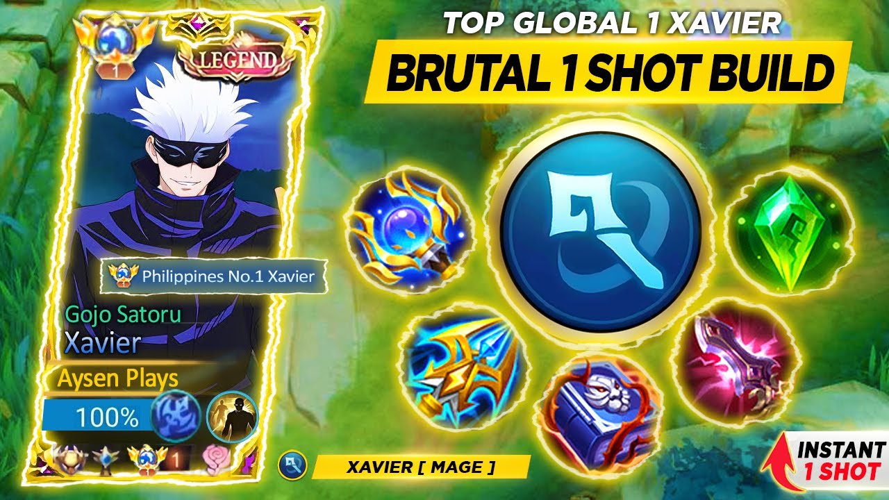 I FINALLY FOUND XAVIER NEW BEST BUILD AND EMBLEM FOR ONE HIT! 😱 | XAVIER TIPS AND TRICKS | MLBB 2024
