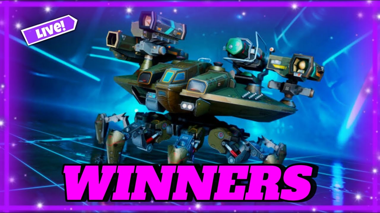 WINNERS #WRWinPow War Robots EN VIVO