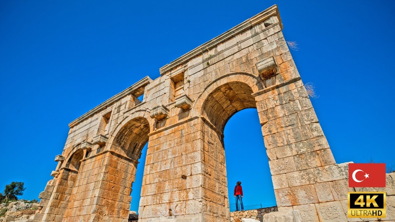 🇹🇷 Patara in 4K - Lycian Ancient City & 18km Beach | Drone footage with Mini 3 Pro