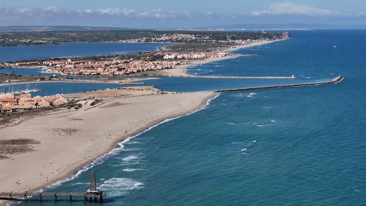 2024-09-19 - Port Leucate - Vol au-dessus de la plage.