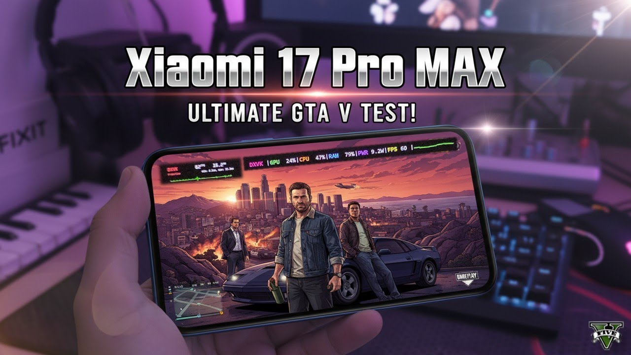 Xiaomi 17 Pro Max: 1 час брутальной графики GTA V! (SD 8 Elite Gen 5)