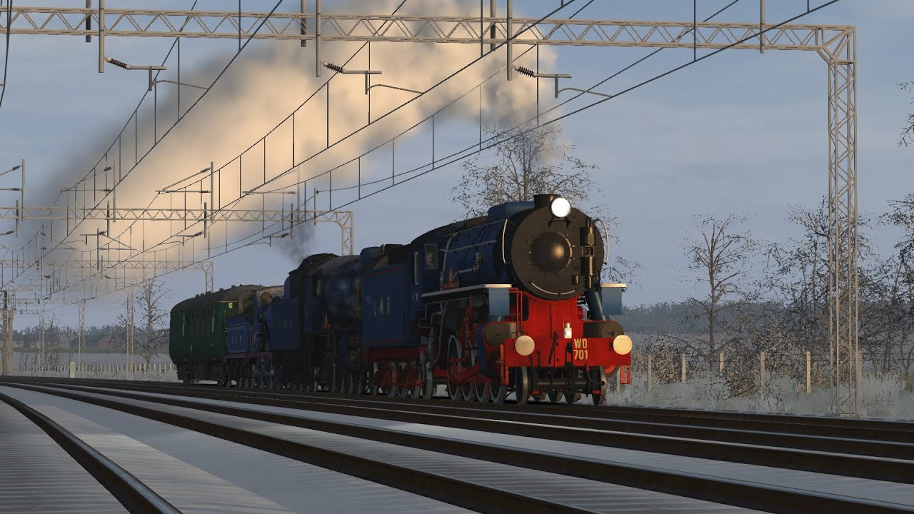 S160 '701', WD 2-8-0 '400' & CR 812 Class '828' head to the virtualSpa Valley Railway