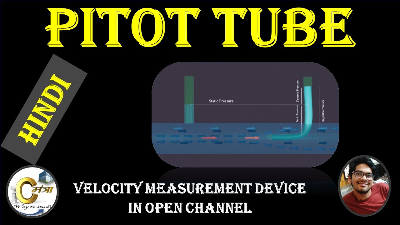 pitot tube flow measurement| velocity mesaurment | in hindi | Hydraulics | open channel