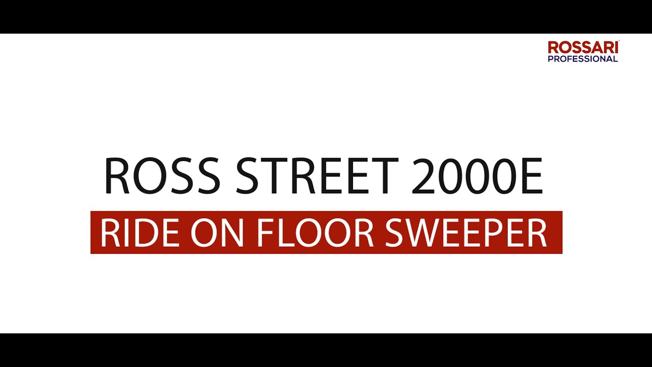 Ross Street 2000E Ride-On Floor Sweeper | Powerful Industrial Cleaning