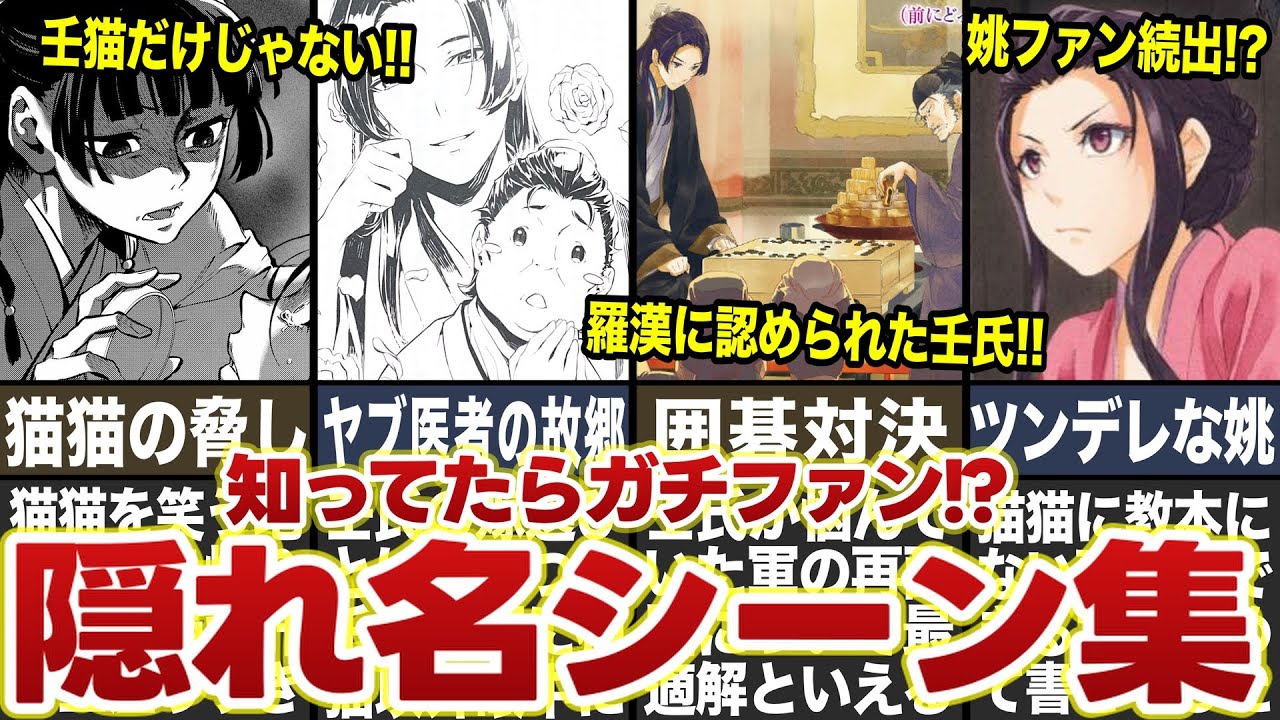 【薬屋のひとりごと】隠れ名シーン集3選！！あなたはいくつ知ってた！？ #薬屋のひとりごと #ゆっくり解説 #猫猫 #壬氏