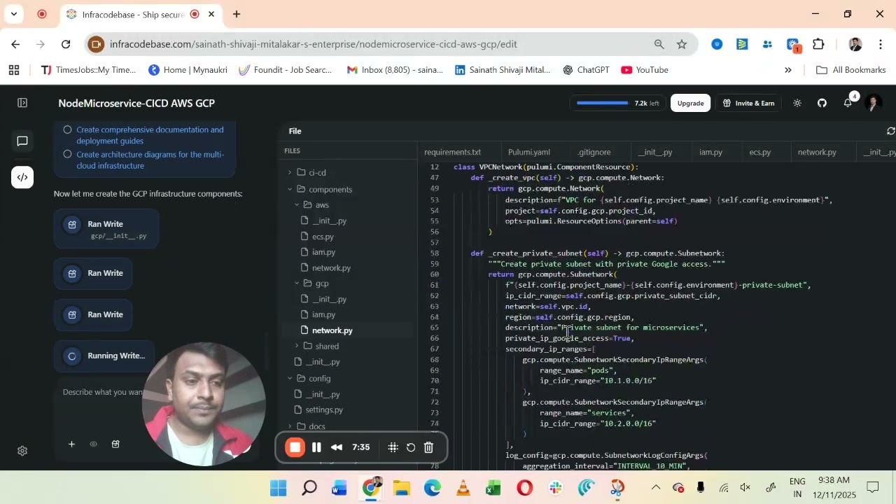 Design & deploy a complete multi-cloud production-grade architecture - Pulumi (Python), AWS ↔ GCP