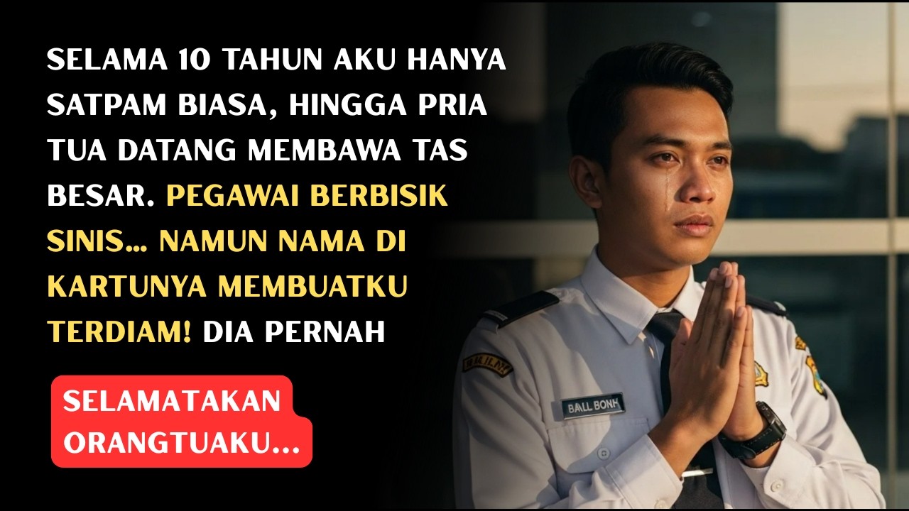 DIPANDANG SEBELAH MATA KARENA PAKAIAN LUSUH, KAKEK INI BUAT SATPAM BANK MENANGIS TERHARU...
