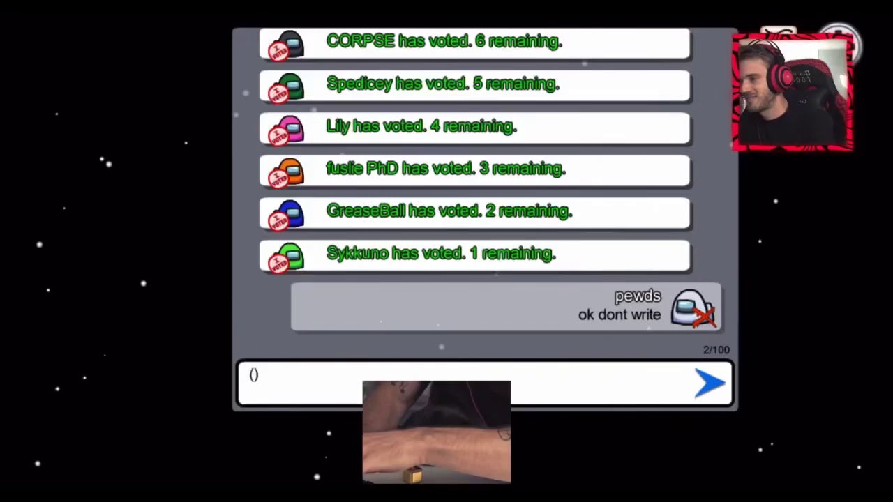 pewdiepie unmuted on discord part 2 (among us compilation)