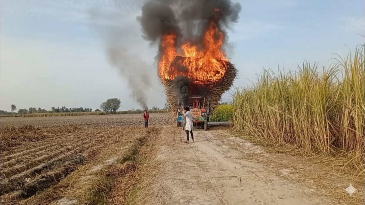 Sagur can full  loaded trolley fire very dangerous 🔥💥🤯🤯😱🤯🤯🤯🤯🤯😱🤯🤯😱