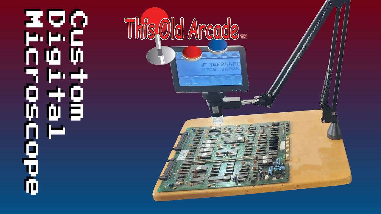 DIY custom digital microscope stand.