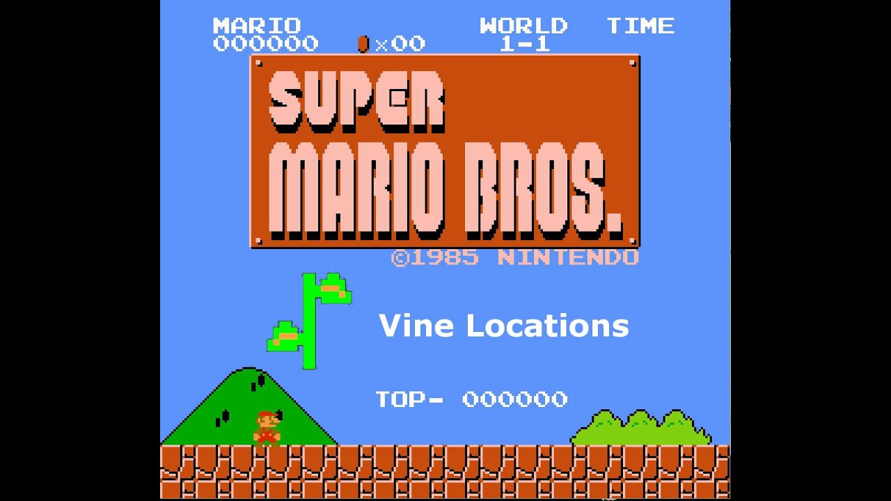 Super Mario Bros Secrets - Vines