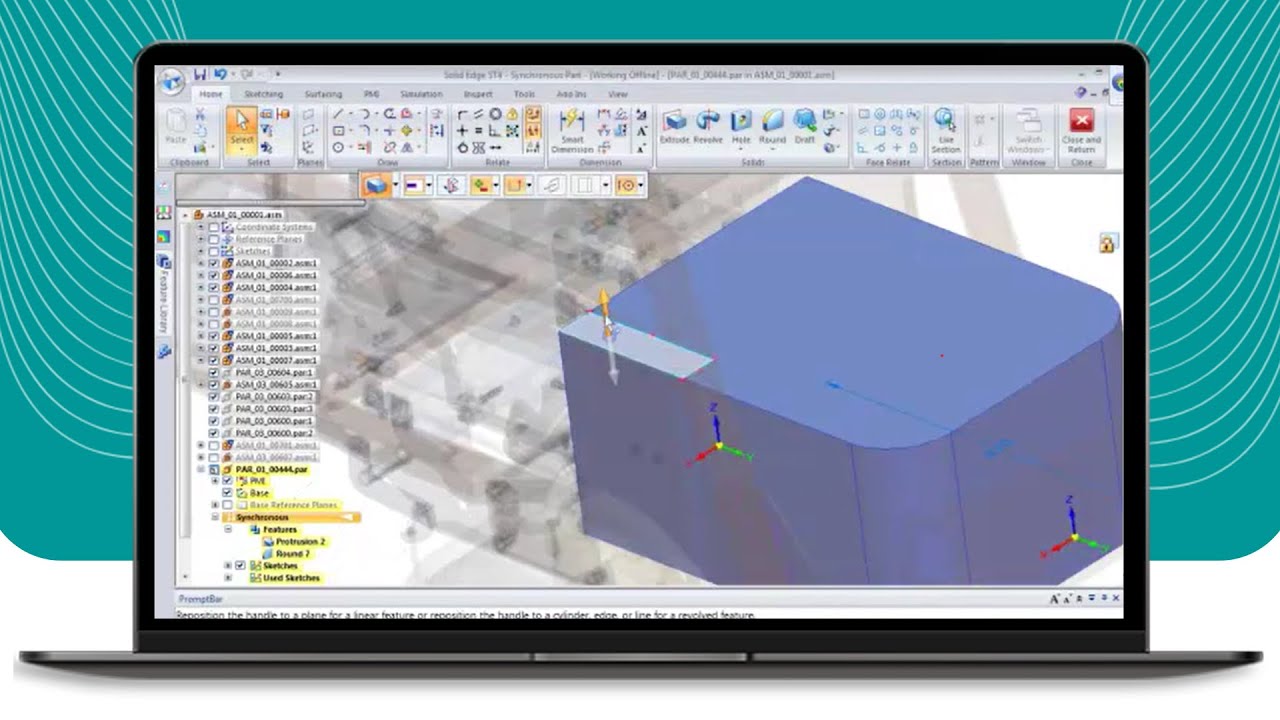 How to Use Synchronous and Ordered Modeling in Solid Edge? - Tutorial - PROLIM Lunchbyte