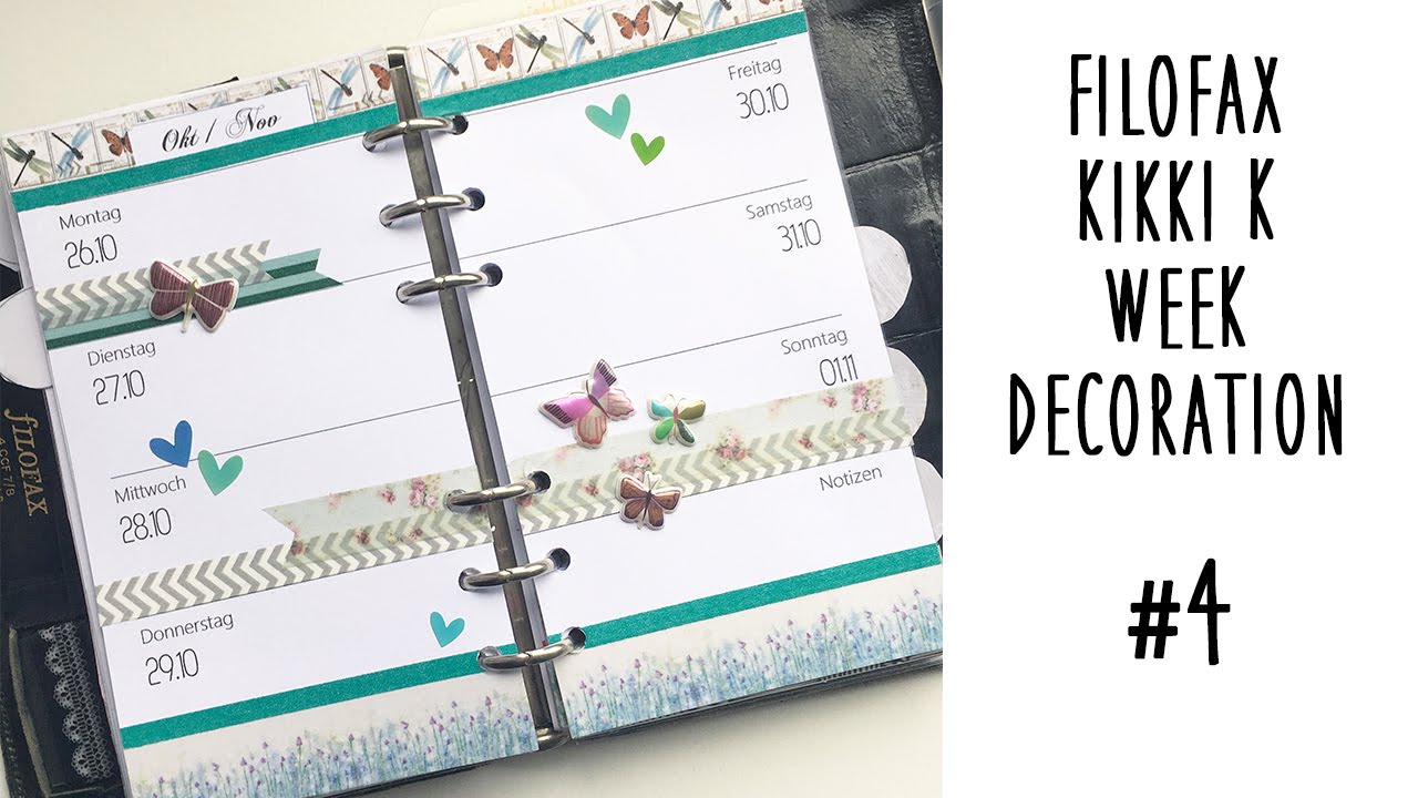 Filofax/ Kikki K Week decoration #4
