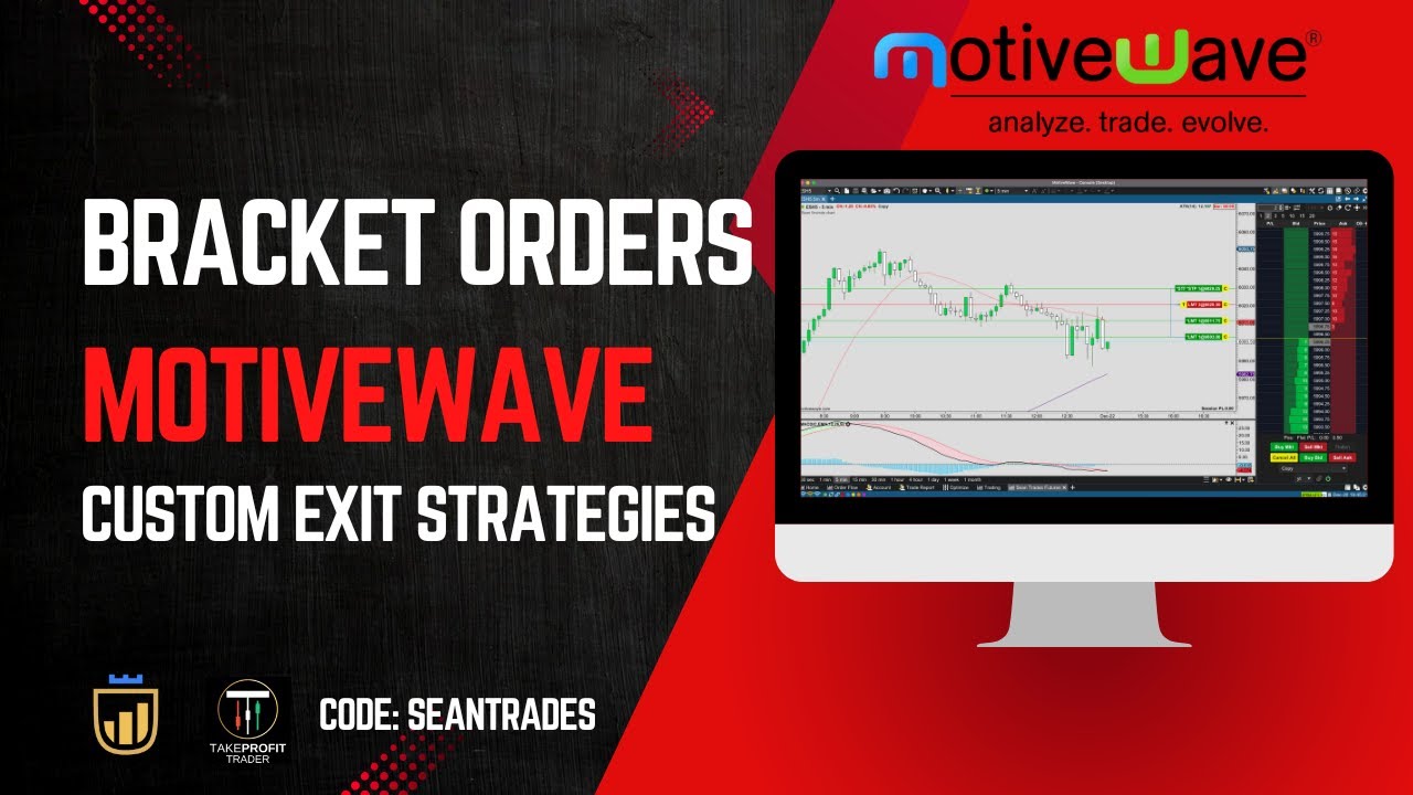 MotiveWave custom exit strategies | how to setup bracket orders