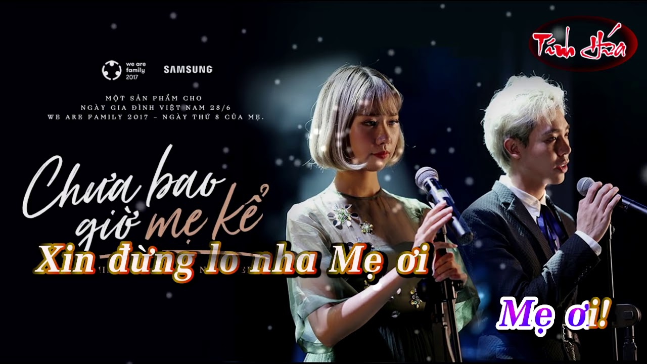 Chưa Bao giờ Mẹ Kể full beat karaoke Min; Erik