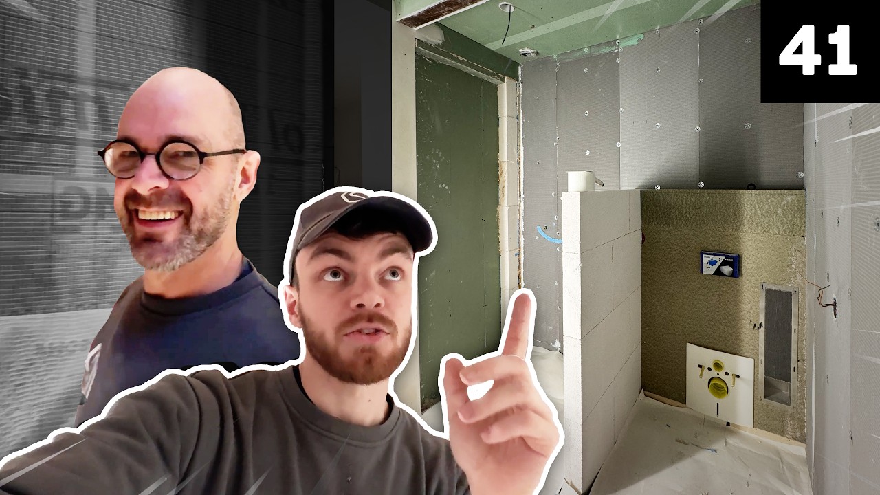 Badkamer deel 2: CV ketel, WC unit en de Wanden Dicht! 🚿 Afl. 41 - Hoe Verbouw Je Een Huis?