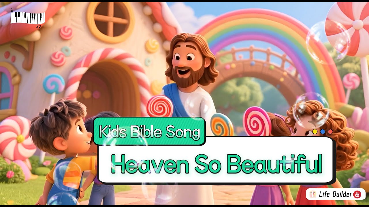 Kids Bible Song 🎸：Heaven So Beautiful ✝️ | Nursery Rhymes Song for kids